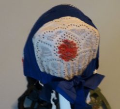Eibacher Tracht Frauentracht Kopfbedeckung Rot