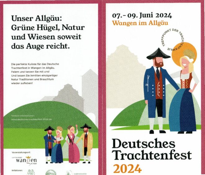 Einladung zum Deutschen Trachtenfest 2024 in Wangen/Allgäu @ Landesgartenschau Wangen im Allgäu | Wangen im Allgäu | Baden-Württemberg | Deutschland